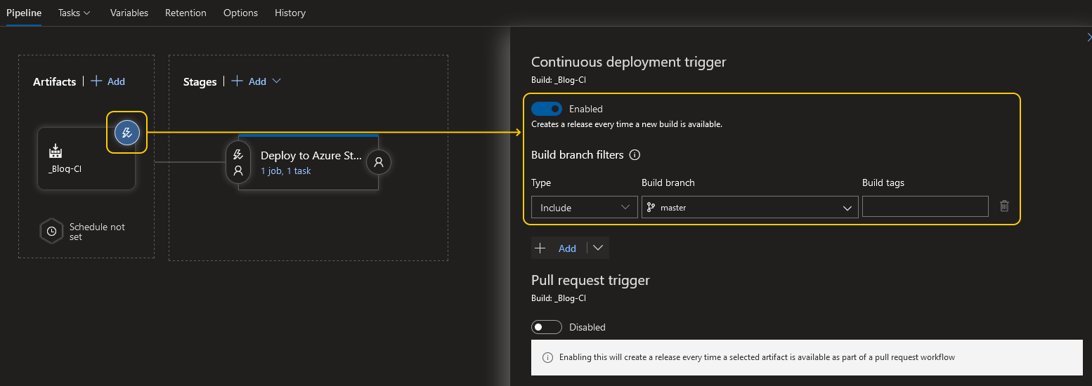 Create service connection}